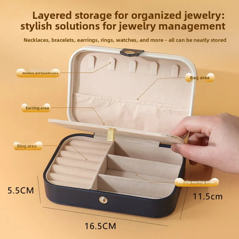 Preplexo Portable Dual Layer Jewelry Storage Box