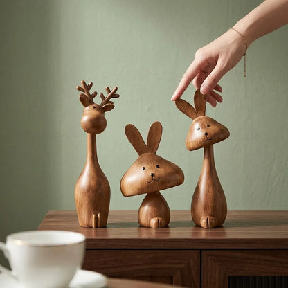 Preplexo Medieval Style Rabbit Family Figurine