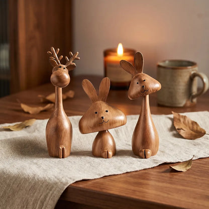 Preplexo Medieval Style Rabbit Family Figurine
