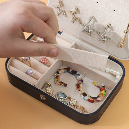 Preplexo Portable Dual Layer Jewelry Storage Box
