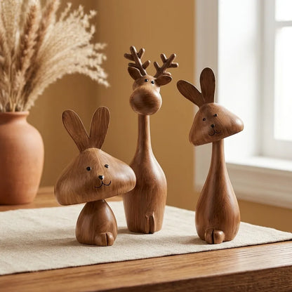 Preplexo Medieval Style Rabbit Family Figurine