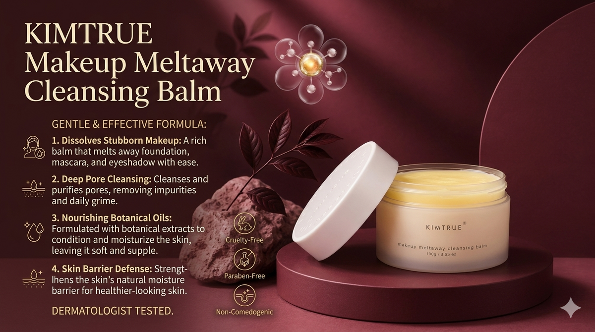 Preplexo Kimtrue Fig Makeup Remover Cleansing Balm – Deep Cleansing & Fast Emulsifying - Landing Image 2