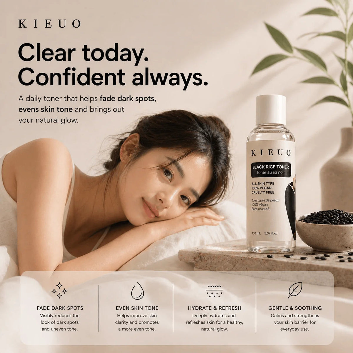 Kieuo Dark Spot & Glow Toner